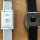 HR sensors on the Pebble 2 (left) and Pebble Time 2